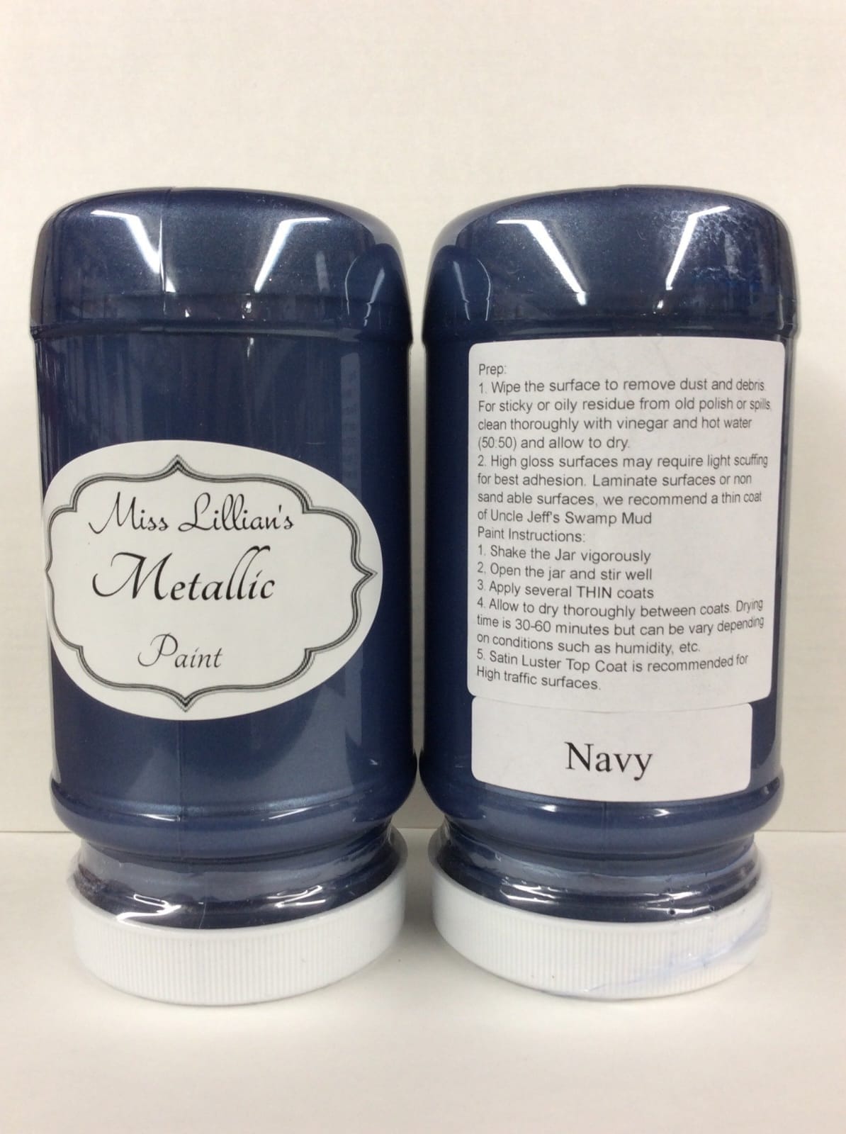 Miss Lillians Chock Paint Miss Lillians Chock Paint 8 Oz Sample Miss Lillian's Metallic Paint - Navy