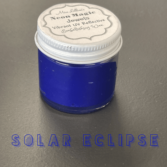 Miss Lillians Chock Paint Neon Waxes SOLAR ECLIPSE-NEON Gilding Wax Jewels (Deep Blue)