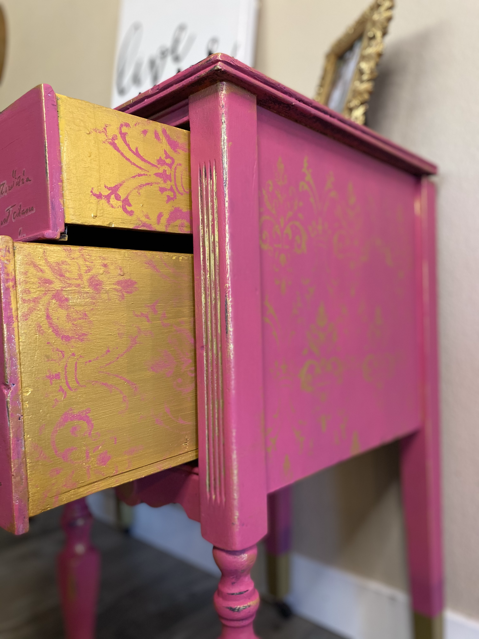 Pink Antique Desk image 10