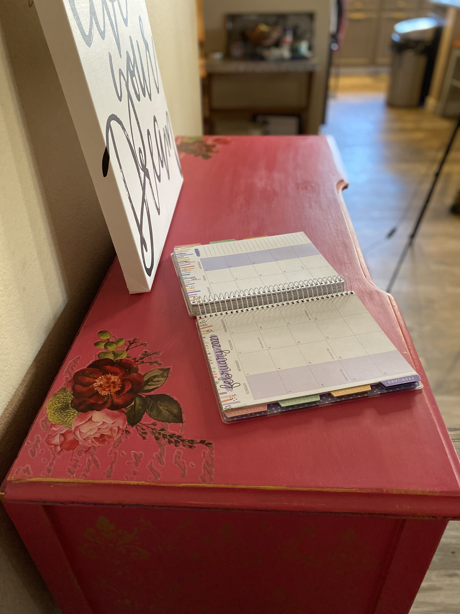 Pink Antique Desk image 5